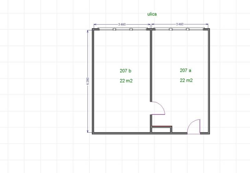 Uffici nel centro con ottima accessibilità (da 28m2 a 95m2). Cukrová