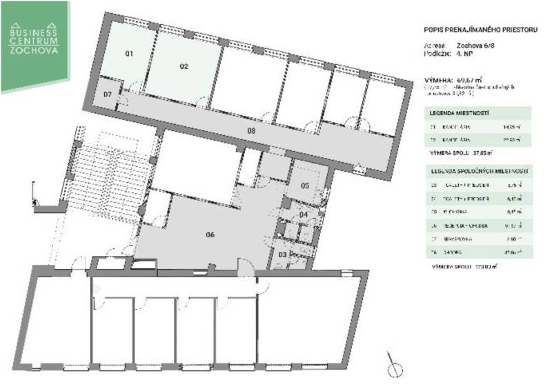 Uffici rappresentativi nel centro del Centro Storico (70m2)