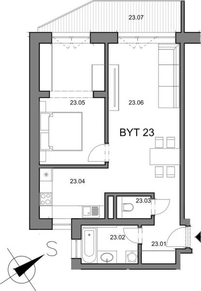 Vendita Appartamento con 2 stanze, Appartamento con 2 stanze, Piešťany